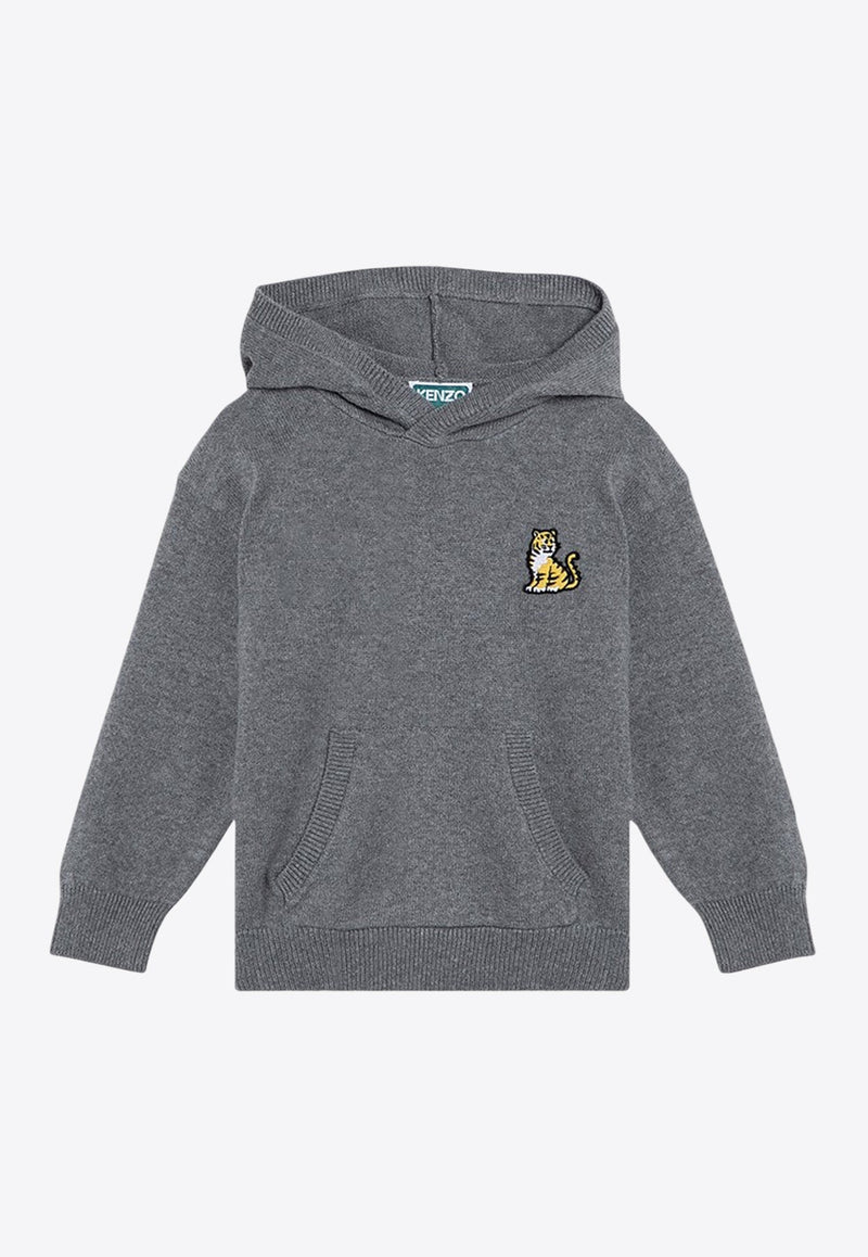 Boys Lion Patch Hoodie