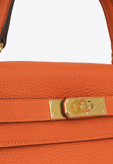 Kelly 28 in Feu Clemence Leather with Gold Hardware