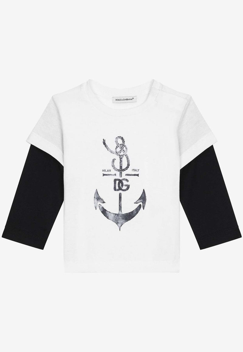 Babies DG Anchor Print T-shirt