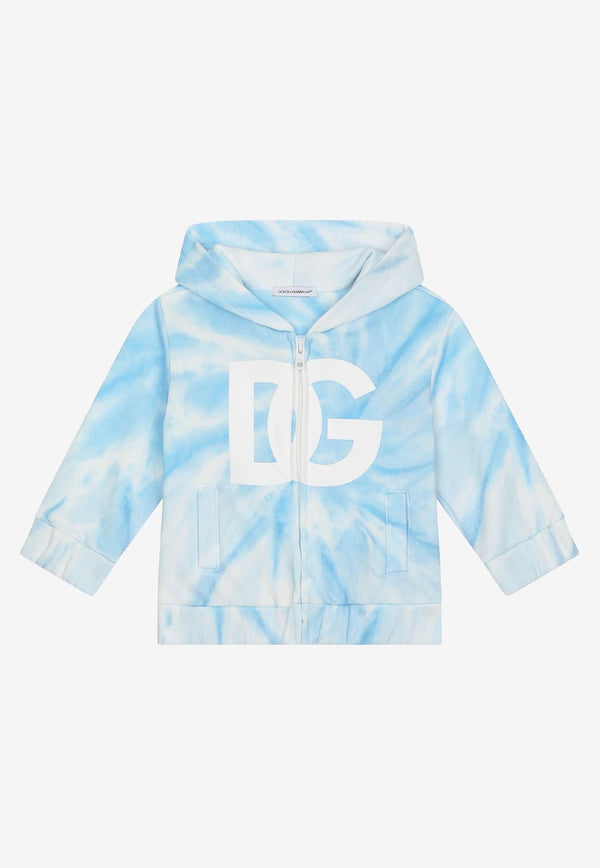 Baby Boys Zip-Up Tie-Dye Jersey Hoodie