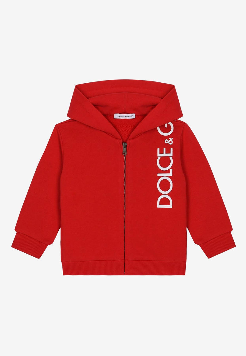 Baby Boys Logo-Print Zip-Up Hoodie