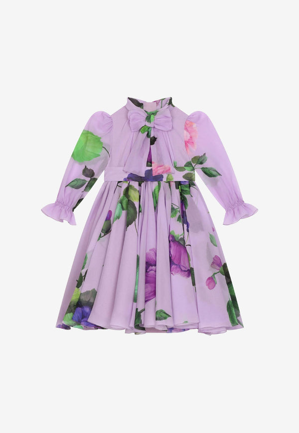 Baby Girls Floral Print Georgette Dress