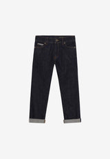 Boys Basic Five-Pocket Jeans