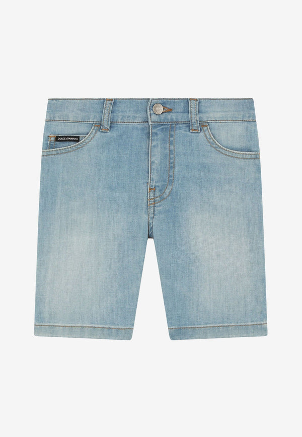 Boys Washed Denim Shorts