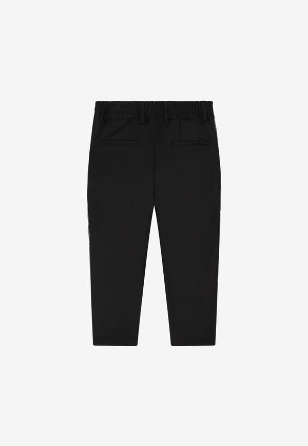 Boys Stretch Pants in Wool