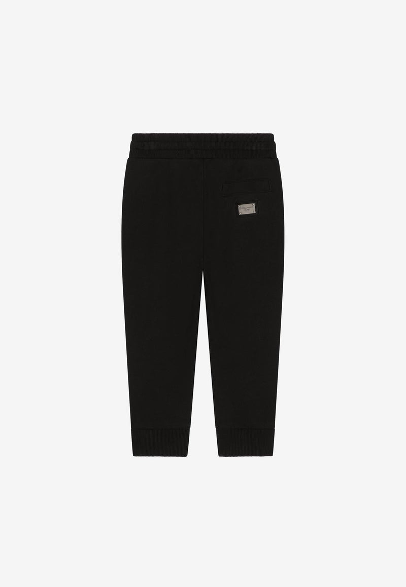 Girls Logo-Patch Track Pants