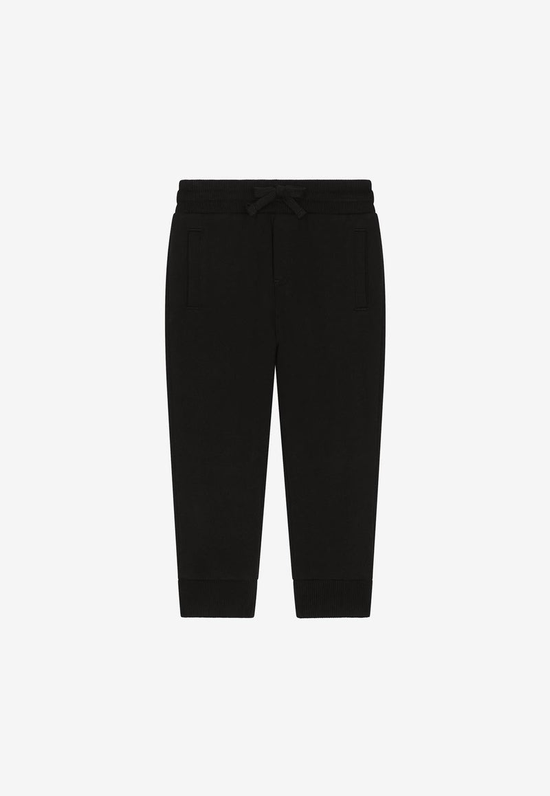 Girls Logo-Patch Track Pants