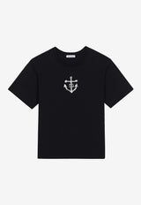 Boys Anchor-Printed Crewneck T-shirt