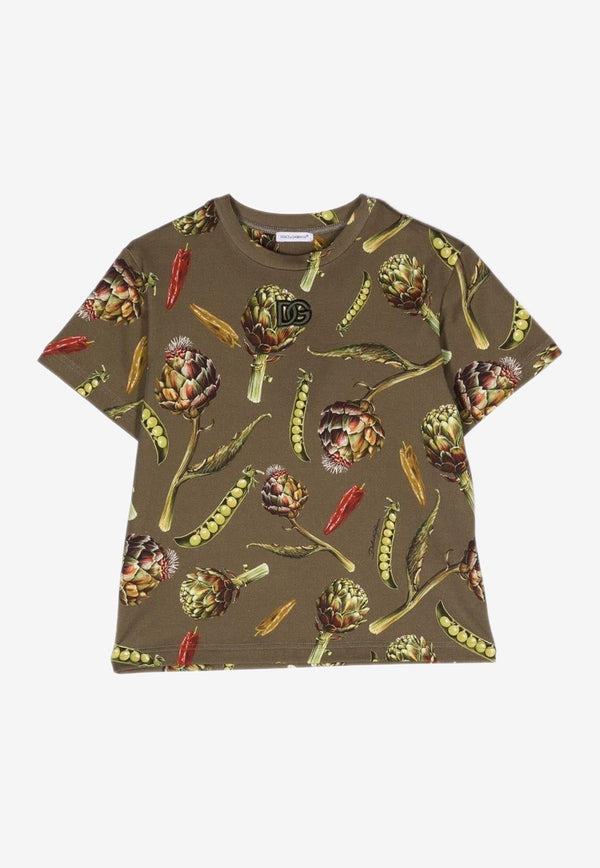 Kids Floral Print T-shirt