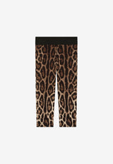 Girls Leopard Print Leggings
