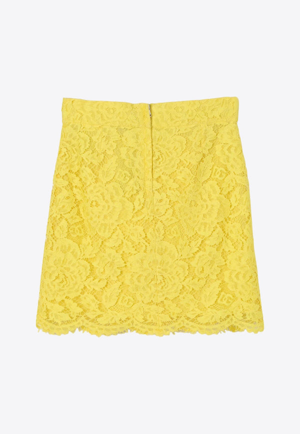 Girls A-line Lace Skirt