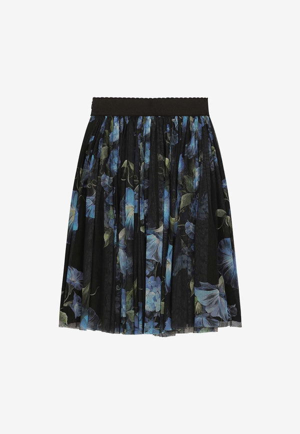 Girls Bluebell Print Skirt