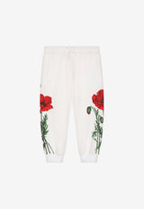 Girls Poppy Print Track Pants