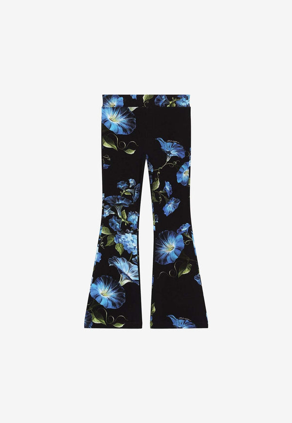 Girls Bluebell Print Flared Pants