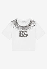 Girls Rhinestone-Embellished T-shirt