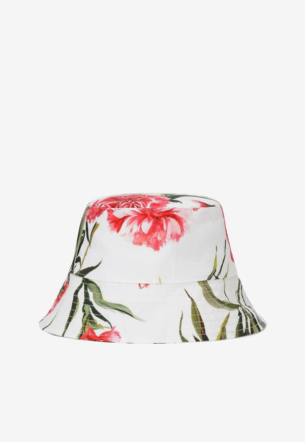 Girls Floral-Print Bucket Hat