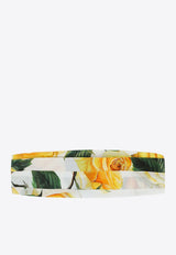 Girls Rose Print Bandanna