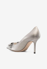 Love Bow 85 Metallic Pumps