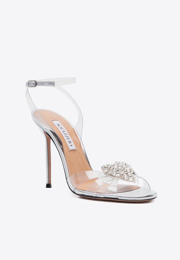 Love Me 115 Crystal Heart Sandals