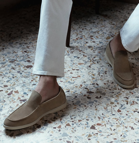 Loro Piana Suede Summer Walks  Brown