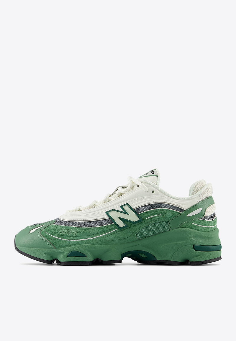 1000 Low-Top Sneakers in Mallard Green with Sea Salt