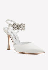 Mabina 105 Crystal Embellished Satin Pumps