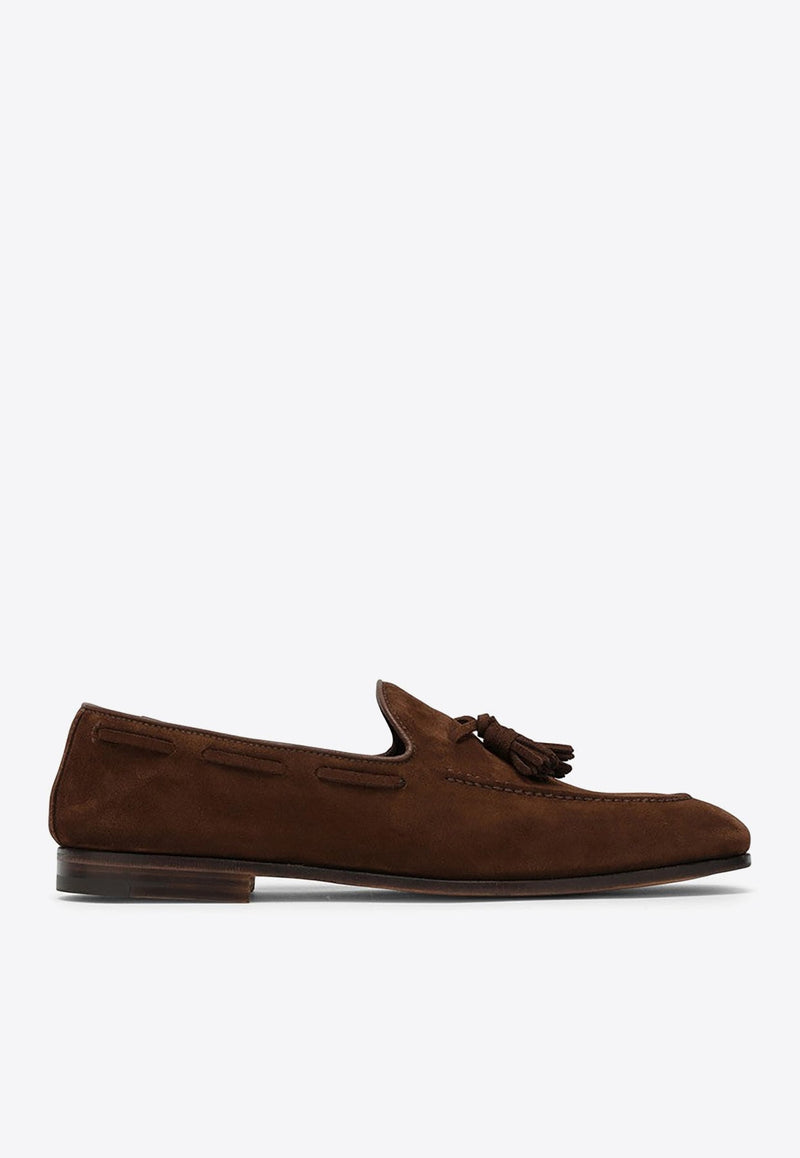 Tassel-Detail Suede Loafers