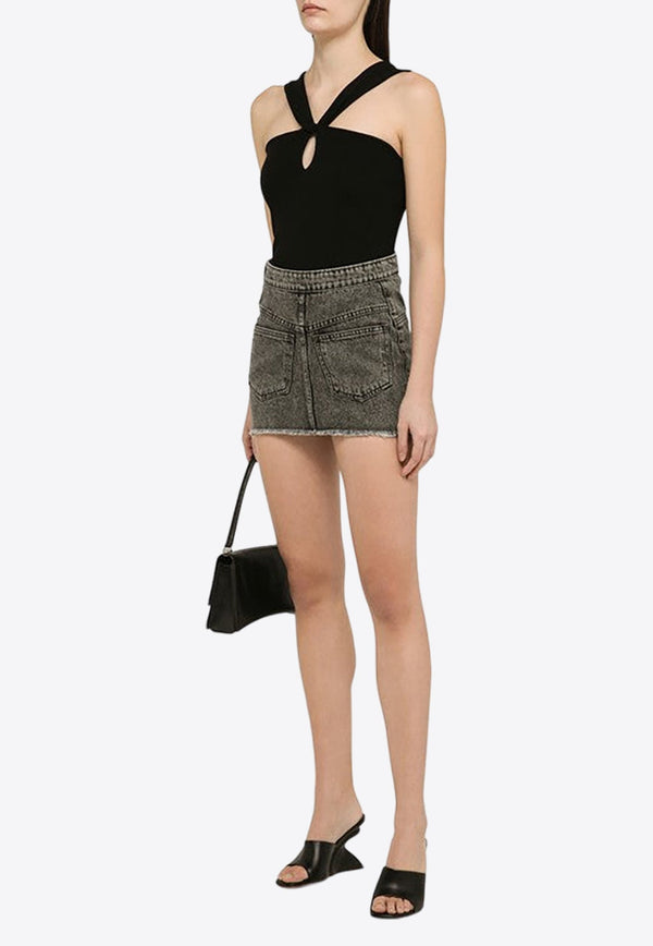 Malmo Mini Inside Out Denim Skirt