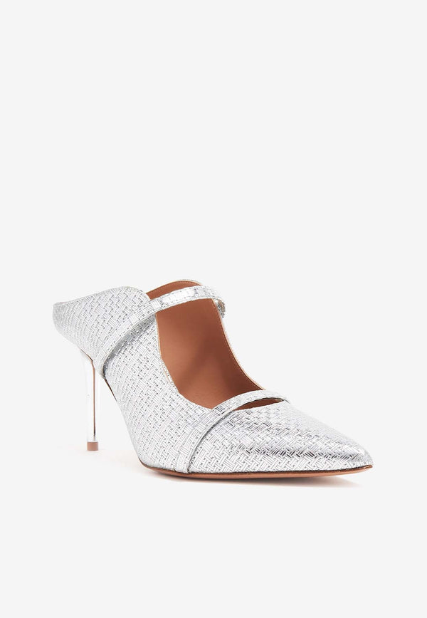 Maureen 85 Metallic Leather Mules