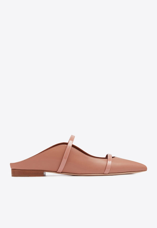 Maureen Flat Mules in Nappa Leather