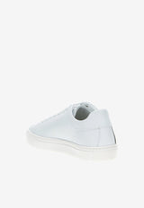 Logo Low-Top Leather Sneakers