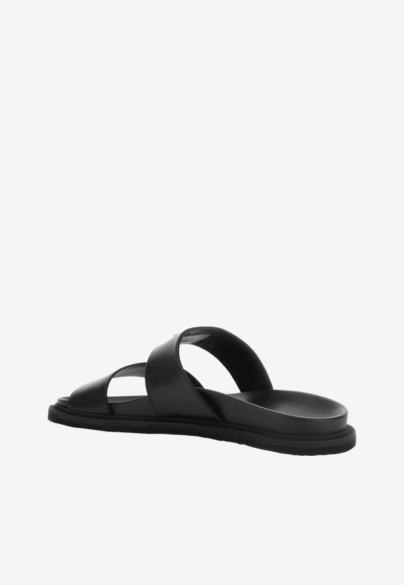 Leather Flat Sandals