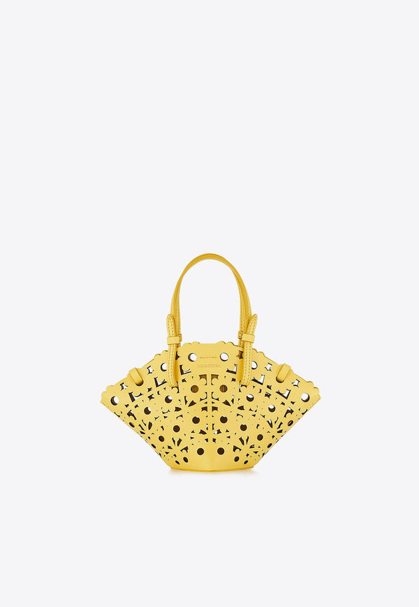 Mini Daisy Leather Tote Bag