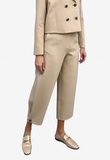 Gabardine Cropped Pants