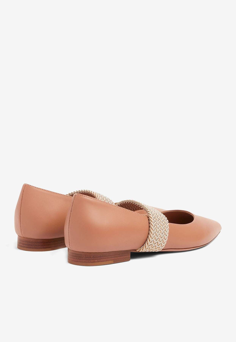 Melanie Pointed Flats in Nappa Leather
