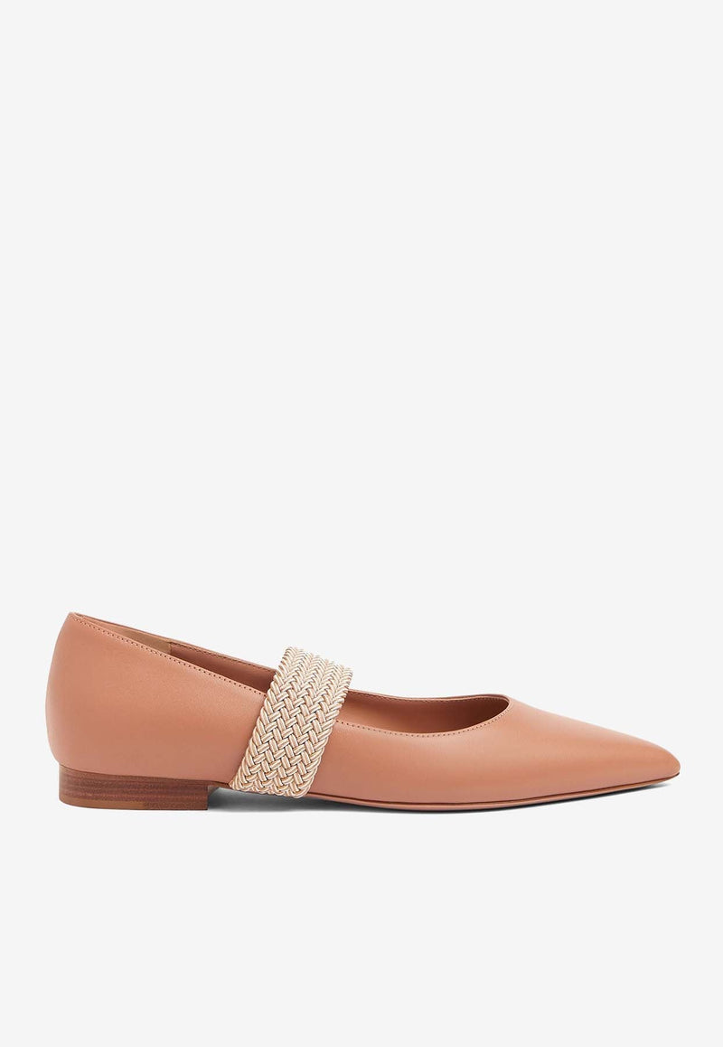 Melanie Pointed Flats in Nappa Leather