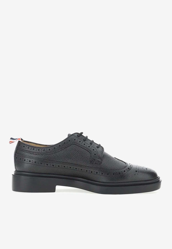 Pebbled Leather Oxford Shoes