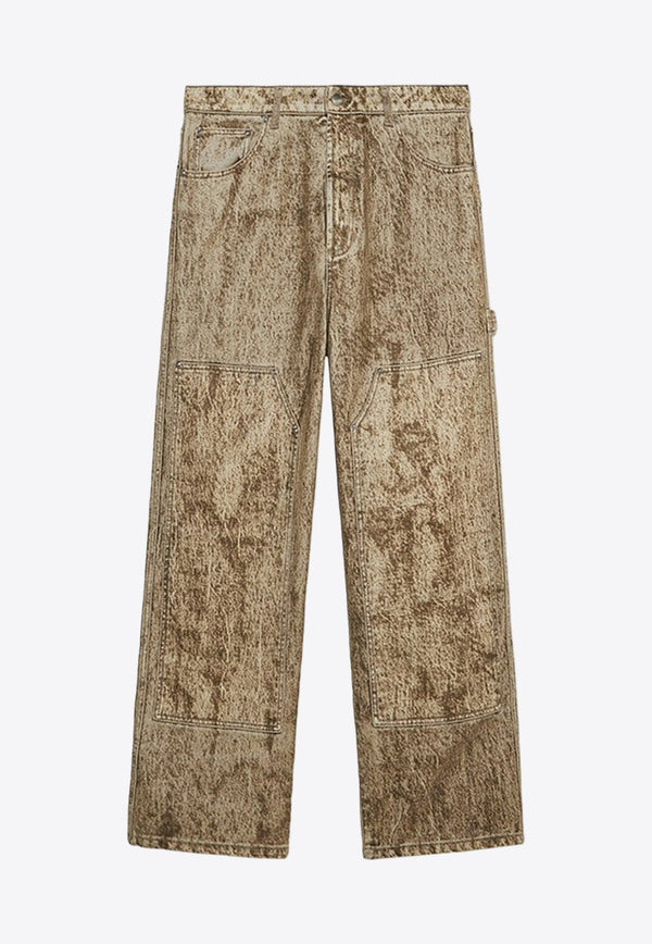 Camo Flock Carpenter Denim Pants