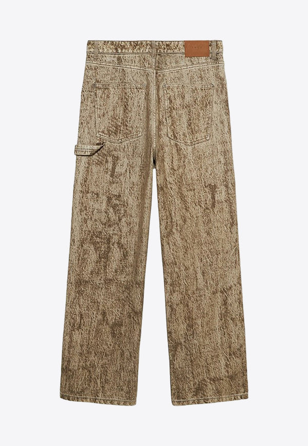 Camo Flock Carpenter Denim Pants