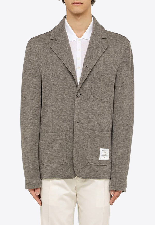 Single-Breasted Wool Blazer