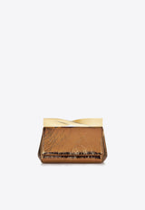 Mini Twist Clutch in Crinkle Nappa Leather