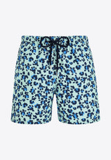 Moorea Turtles Leopard Swim Shorts