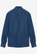 Long-Sleeved Denim Shirt