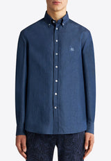 Pegaso Logo Denim Shirt