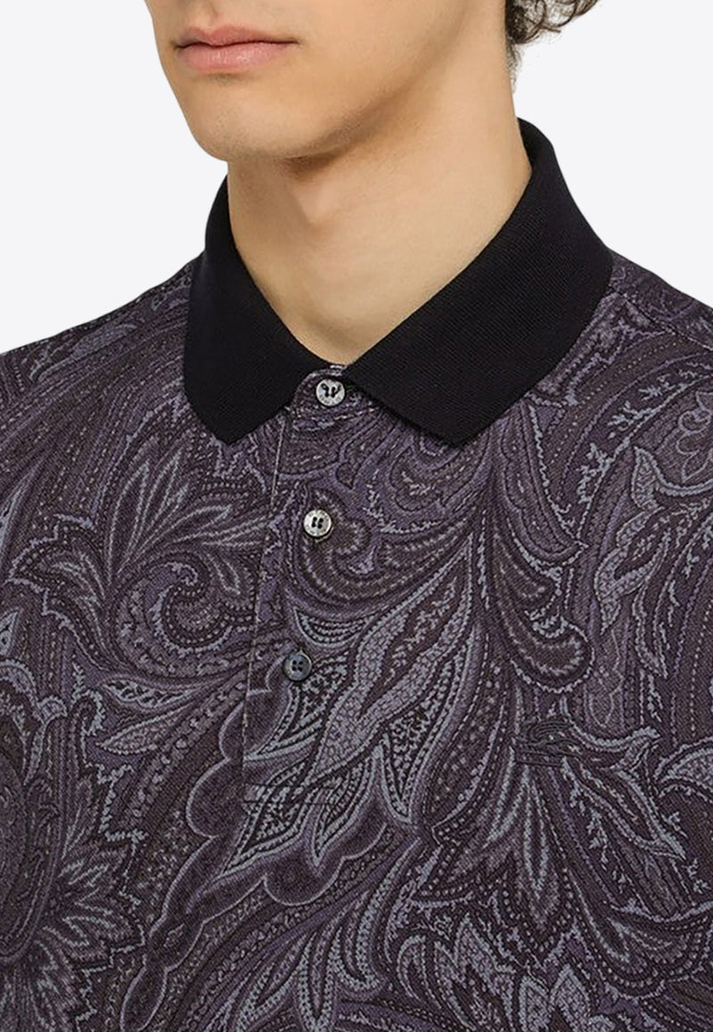 Paisley Print Polo T-shirt