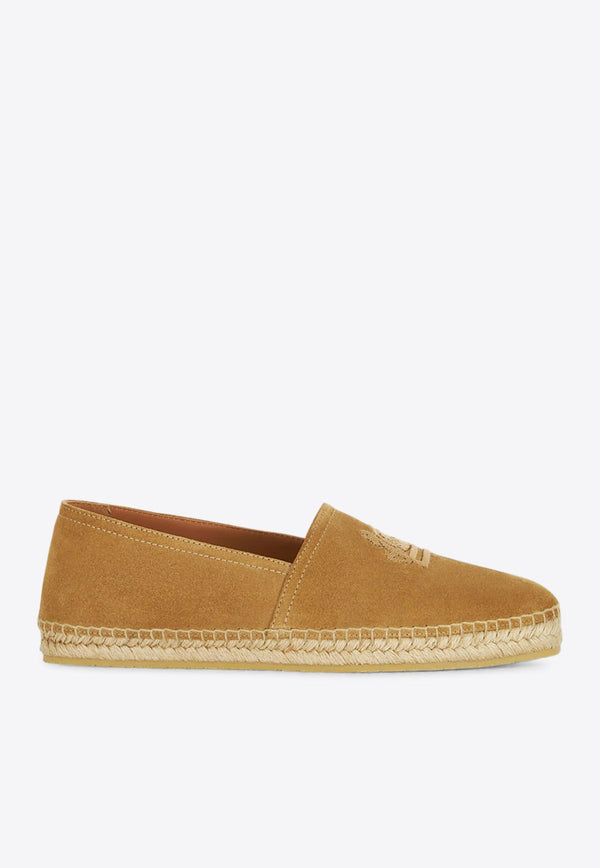 Pegaso-Embroidered Suede Espadrilles