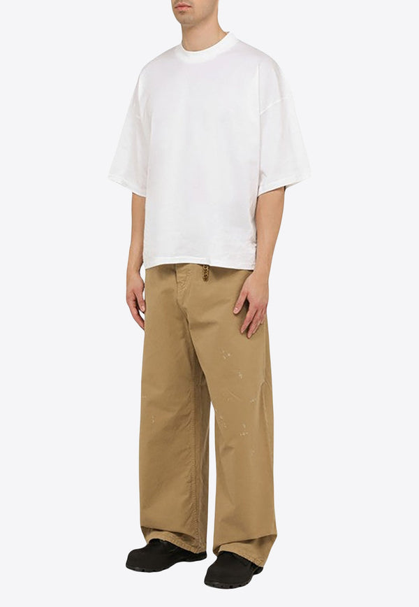 Ray Paint-Effect Chino Pants