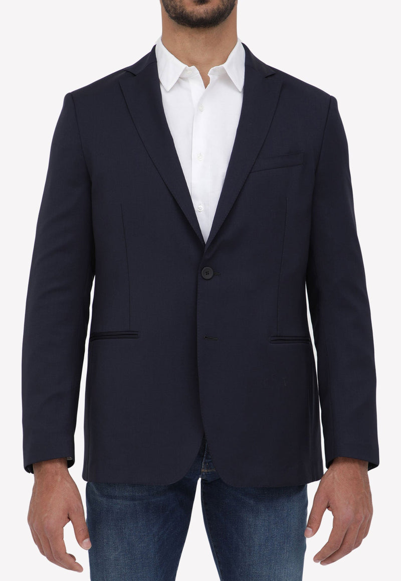 Single-Breasted Wool Blazer