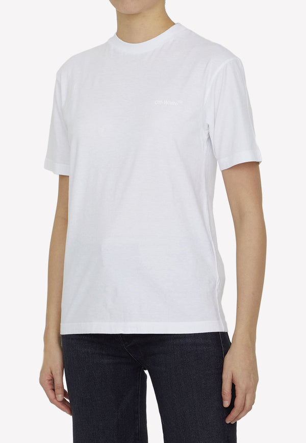 Diag Print Short-Sleeved T-shirt