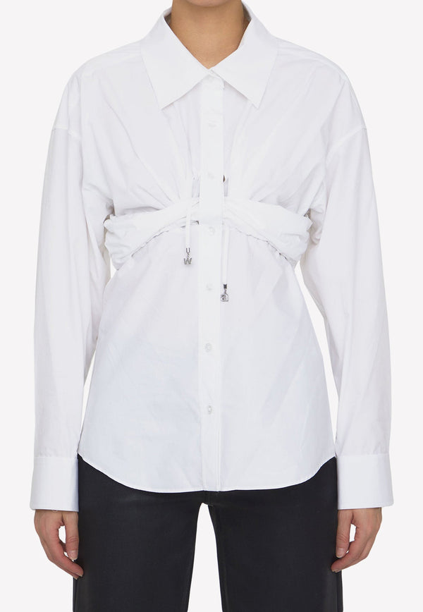 Ruched Buttoned Shirt